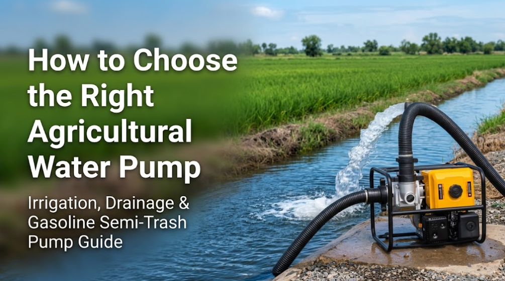 How to Choose the Right Agricultural Water Pump Irrigation, Drainage, and Gasoline Semi-Trash Pump Guide