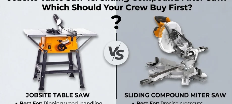 Jobsite Table Saw vs Sliding Compound Miter Saw