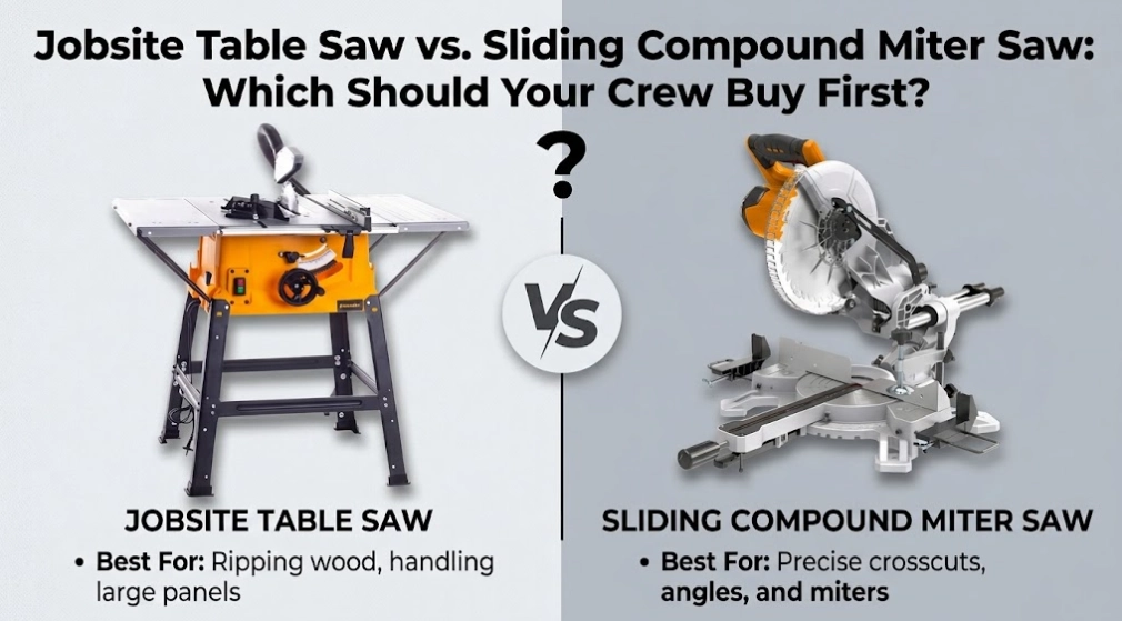 Jobsite Table Saw vs Sliding Compound Miter Saw