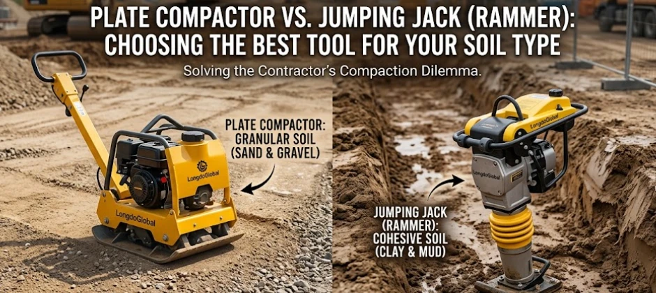 Plate Compactor vs. Rammer Choosing the Best Tool for Your Soil Type
