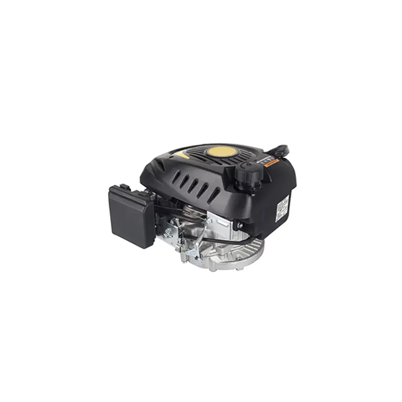 RV225 223cc Vertical Shaft 4-Stroke Gas Engine, Black with Yellow Accent