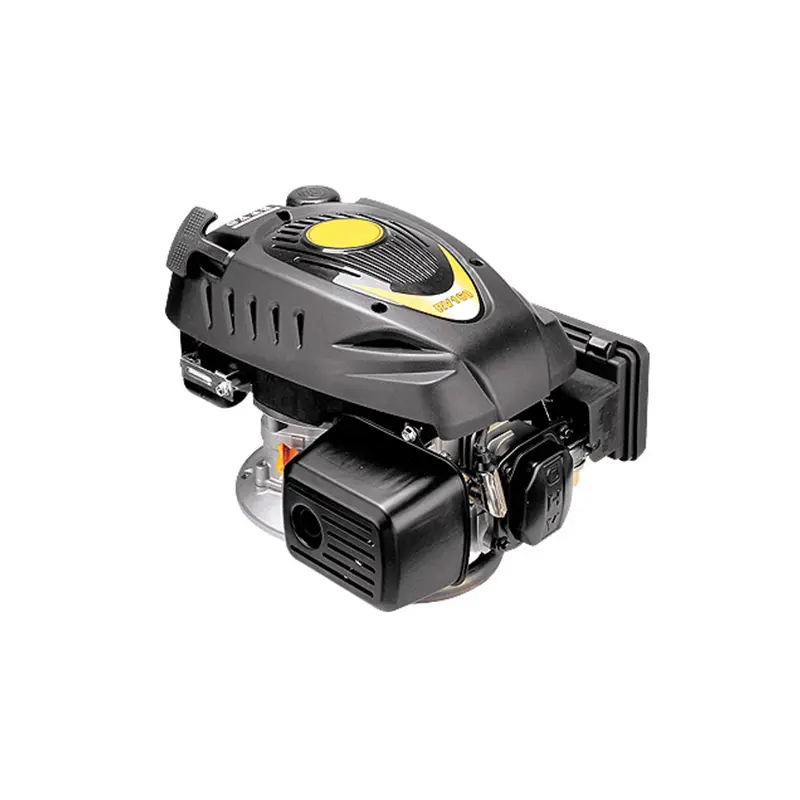 RV225 223cc Vertical Shaft 4-Stroke Gas Engine, Black with Yellow Accent
