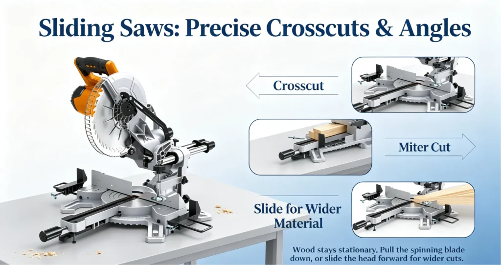 Sliding Saws Deliver Precise Crosscuts and Angles